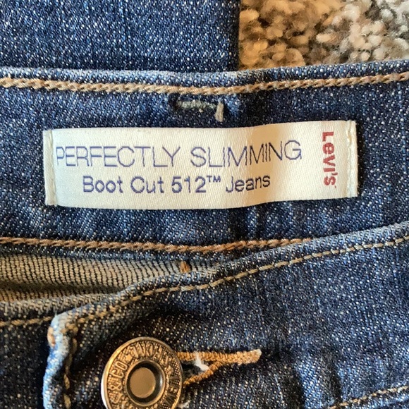 Levi’s Perfectly Slimming BootCut 512 Jeans SZ 10S - Picture 7 of 9